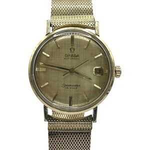 Vintage Omega Seamaster De Ville 14k Gold Filled Watch w Kestenmade Strap - Runs